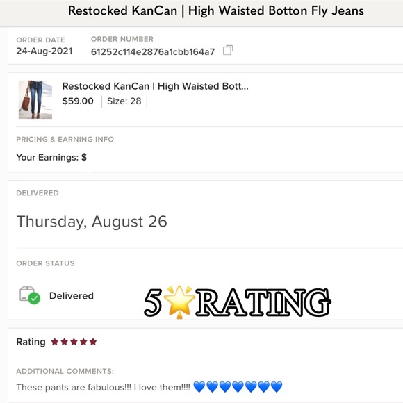 KanCan | High Waisted Botton Fly Jeans - Picture 9 of 16